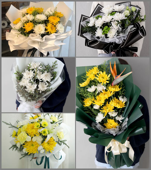 广东梅州市平远县中行镇白事花束代送